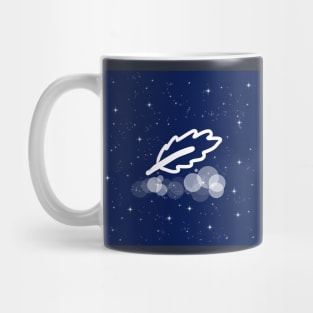 pen, feather, writing, copywriting, writer, night, technology, light, universe, cosmos, galaxy, shine, concept, illustration Mug